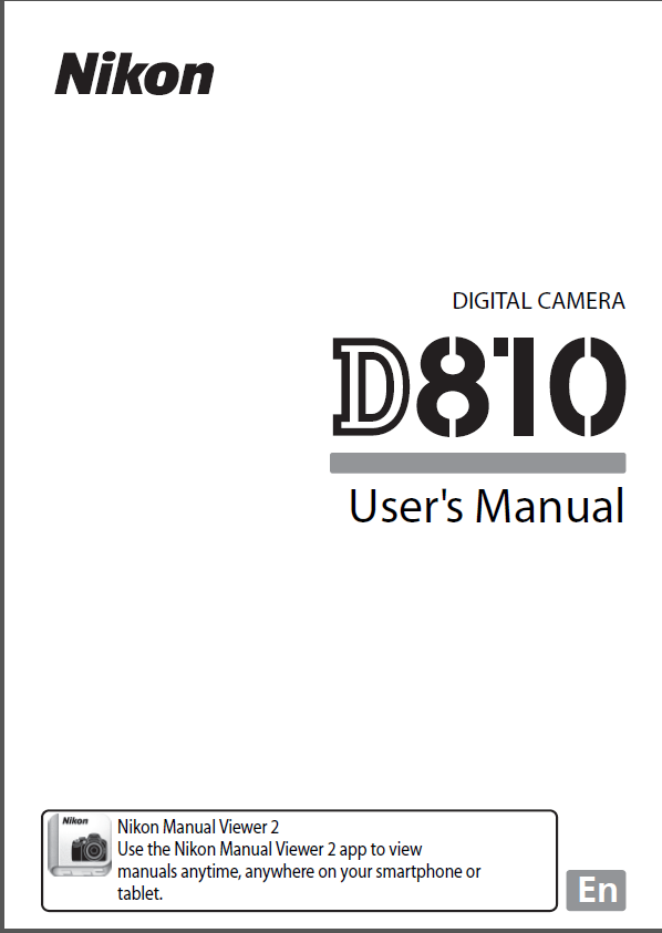 Nikon D810 Manual