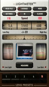 myLightMeter PRO IPhone Light Meter App